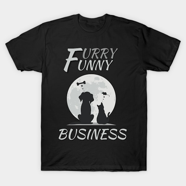 Funny and furry twos T-Shirt by Tharaka Bandara